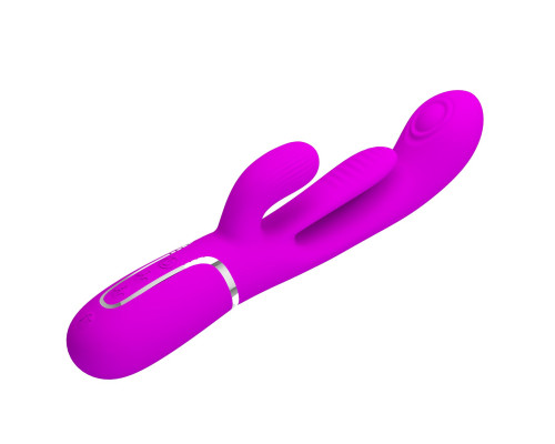 Лиловый мультифункциональный вибратор Shania - 22,2 см.