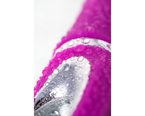 Лиловый вибратор с клиторальным стимулятором JOS JOLY - 19,6 см.