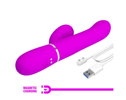 Лиловый вибратор-кролик Mariana - 22,6 см.