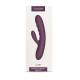 Сливовый вибратор-кролик Avery с возвратно-поступательными движениями - 18,6 см.