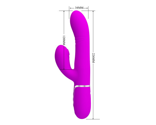 Лиловый вибратор-кролик Mariana - 22,6 см.