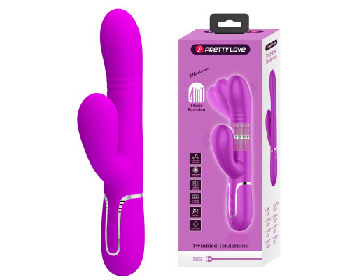 Лиловый вибратор-кролик Mariana - 22,6 см.