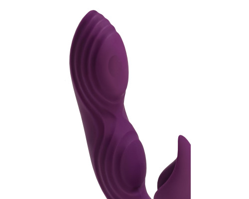 Фиолетовый вибратор-кролик Octar - 24,5 см.