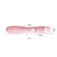 Нежно-розовый перезаряжаемый вибратор Snappy с клиторальным отростком - 19,5 см.