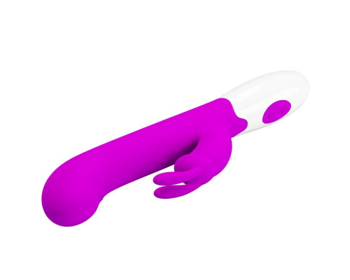 Лиловый вибратор-кролик Centaur - 20,6 см.