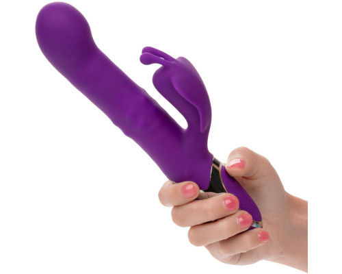 Фиолетовый вибратор-кролик Enchanted Flutter с массажем бусин и пенетрацией