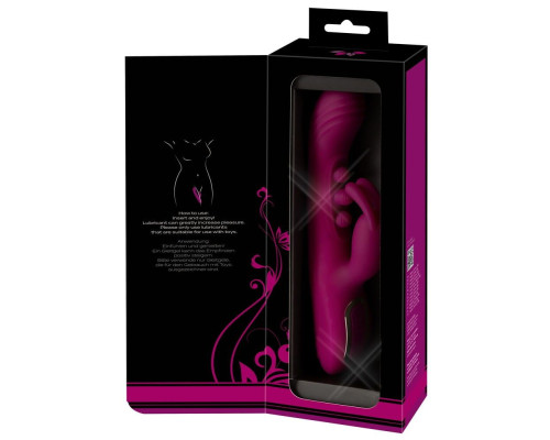 Лиловый вибратор-кролик 2 Function Vibrator Squirting - 22,5 см.