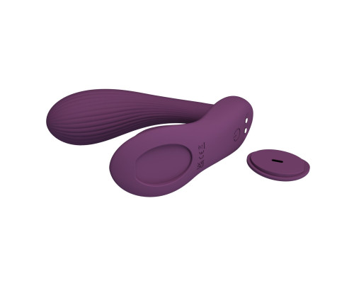Фиолетовый вибратор в трусики Franz с управлением через приложение