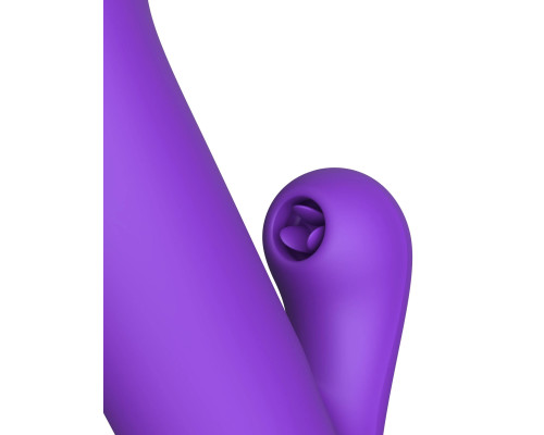 Фиолетовый вибратор-кролик Super Sonix Thruster - 22 см.