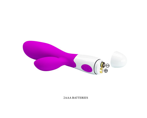 Вибратор Newman с клиторальным отростком - 20 см.