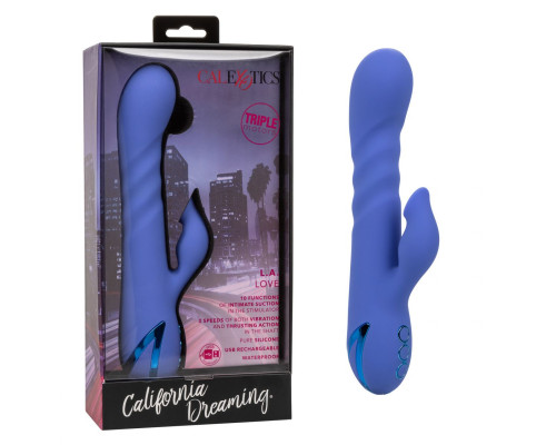 Синий вибратор-кролик L.A. Love