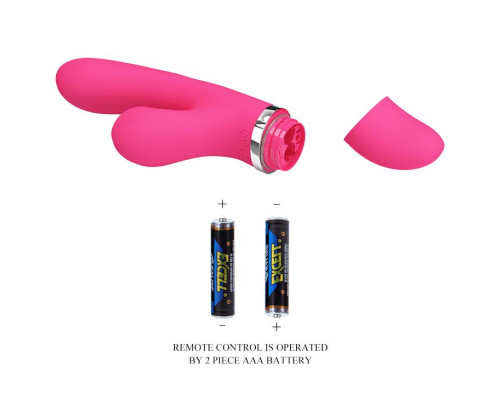 Розовый вибратор Willow с вакуумной стимуляцией клитора - 20,4 см.