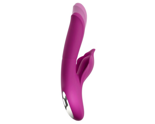 Лиловый вибратор-кролик 4 Function Vibrator - 24 см.