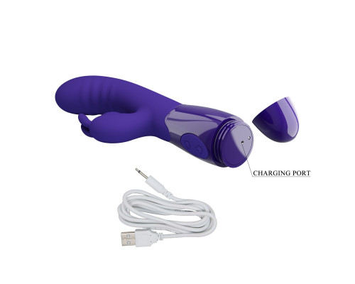 Фиолетовый вибратор-кролик Cerberus-Youth - 20,6 см.