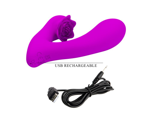 Лиловый вибратор Nadal для двойной стимуляции