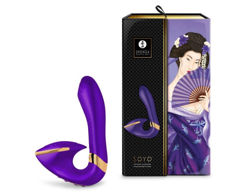 Фиолетовый вибростимулятор SOYO - 17 см.