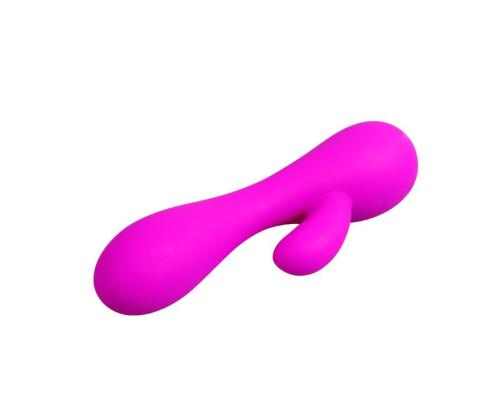 Лиловый вибратор-кролик Simon - 17,8 см.