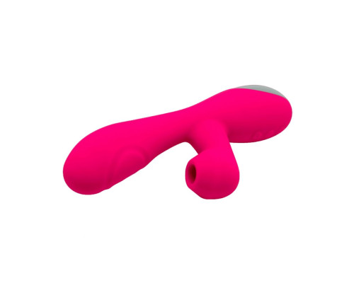 Ярко-розовый вибратор-кролик Caribbean Shine - 21 см.