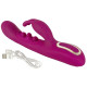 Лиловый вибратор-кролик 2 Function Vibrator Squirting - 22,5 см.