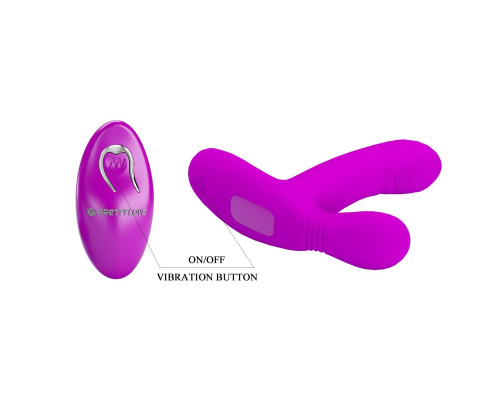 Лиловый стимулятор Geri с подвижным хвостиком