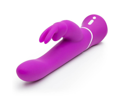 Лиловый вибратор-кролик Curve Rechargeable Rabbit Vibrator - 25,4 см.