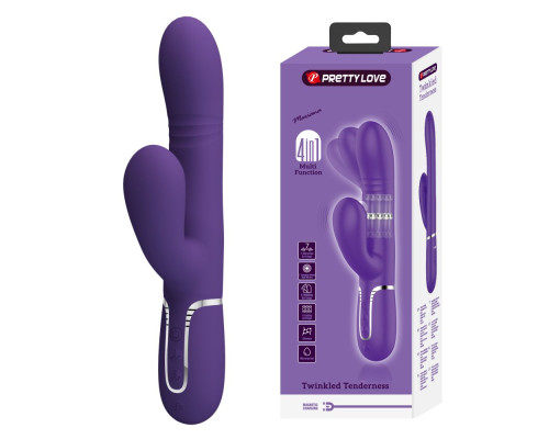 Фиолетовый вибратор-кролик Mariana - 22,6 см.