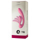 Розовый вибромассажёр G-wave с гибким клиторальным отростком - 18 см.