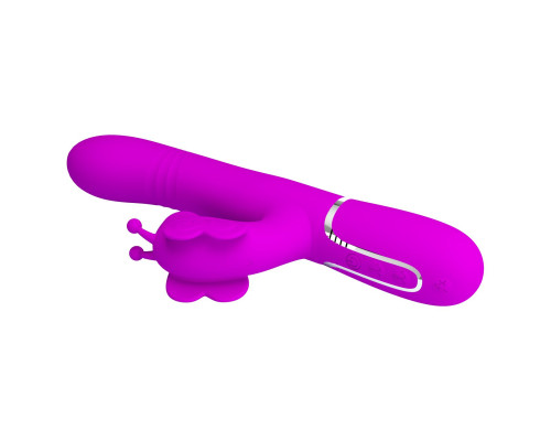 Лиловый вибратор-кролик Ridgely - 22,6 см.
