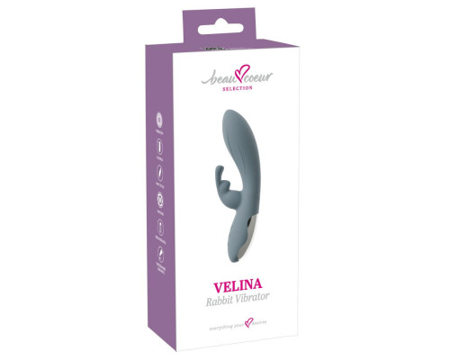 Силиконовый вибратор-кролик VELINA Rabbit Vibrator - 20 см.
