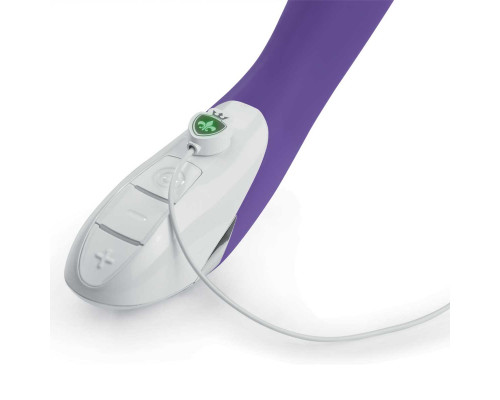 Фиолетовый вибратор Mystim Danny Divido - 27 см.