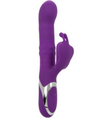 Фиолетовый вибратор-кролик Enchanted Flutter с массажем бусин и пенетрацией