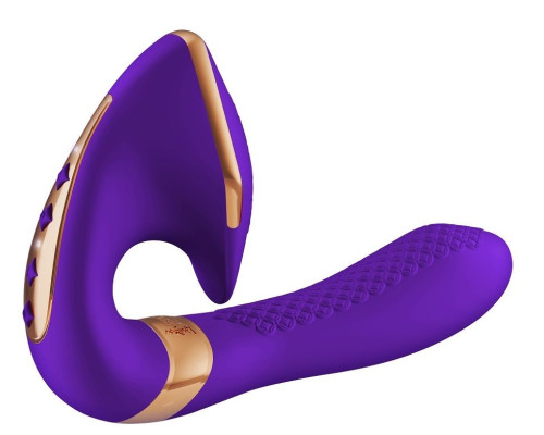 Фиолетовый вибростимулятор SOYO - 17 см.