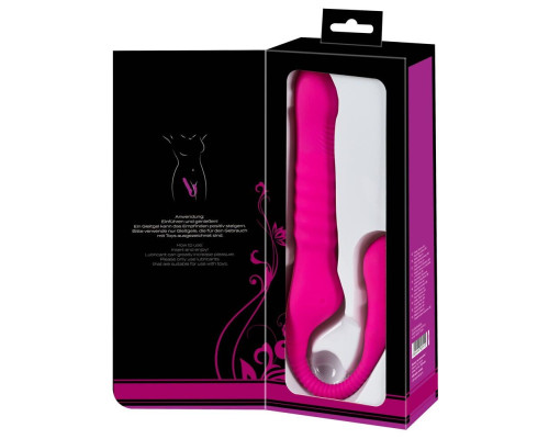 Лиловый вибратор 3 Function Vibrator с функцией фрикций и постукиванием