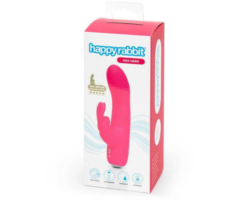 Розовый вибратор-кролик Rechargeable Mini Rabbit Vibrator - 15,2 см.
