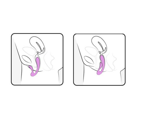 Розовый вибромассажёр G-wave с гибким клиторальным отростком - 18 см.