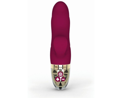 Ярко-розовый вибратор-кролик Hop Hop Bob - 16 см.