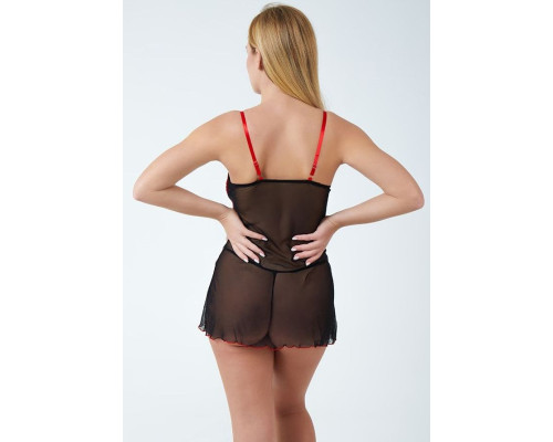 Нежная сорочка с атласной лентой под грудью и феромонами