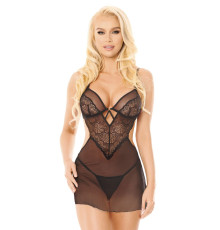 Сетчатая сорочка Adela с кружевом