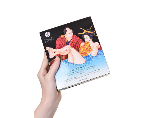 Соль для ванны Lovebath Ocean temptation, превращающая воду в гель - 650 гр.