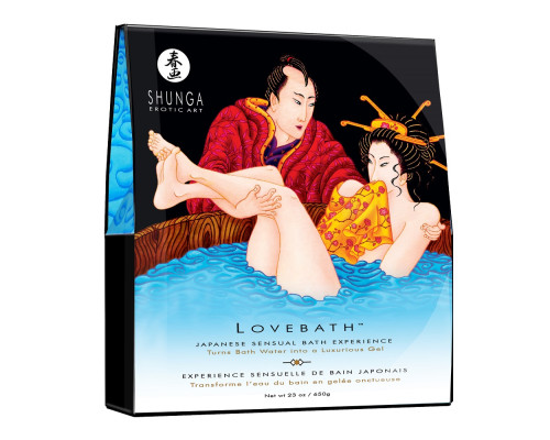 Соль для ванны Lovebath Ocean temptation, превращающая воду в гель - 650 гр.