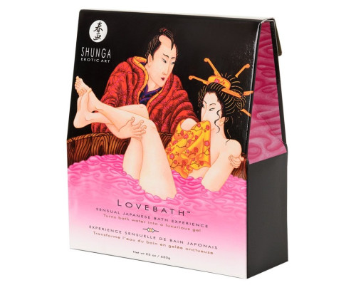 Соль для ванны Lovebath Dragon Fruit, превращающая воду в гель - 650 гр.