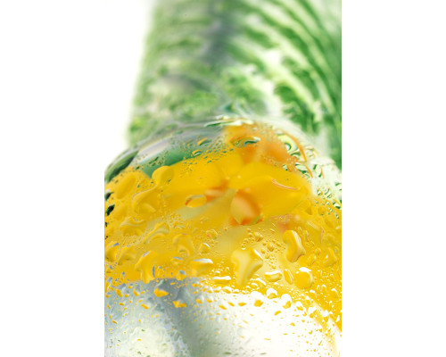 Стеклянный фаллоимитатор со спиралевидным рельефом - 16,5 см.