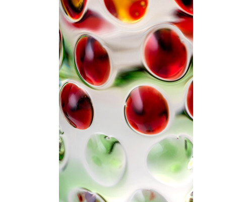 Двусторонний стеклянный фаллос с головкой-конусом - 17,5 см.