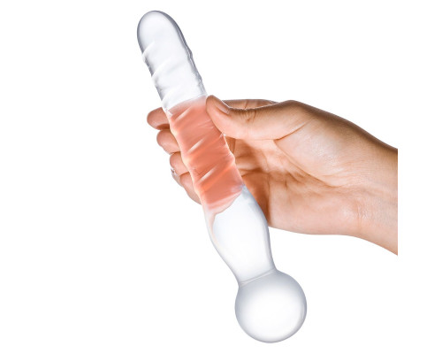 Стеклянный спиральный жезл Joystick, 20 см.