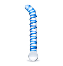 Изогнутый стеклянный фаллос G-Spot Glass Dildo - 17 см.