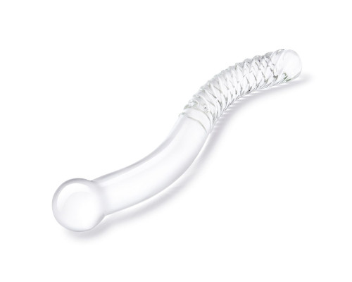 Стеклянный фаллоимитатор 11’’ Glass Pelvic Wand Double Ended - 28 см.