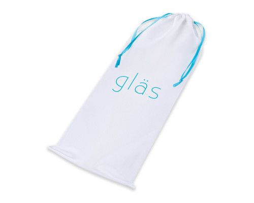 Прозрачный стеклянный фаллоимитатор 6’’ Glass Dildo With Veins   Flat Base - 15,2 см.