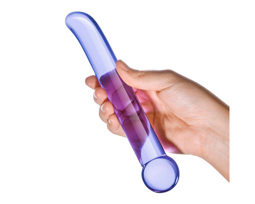 Гладкий стеклянный стимулятор точки G, 18 см