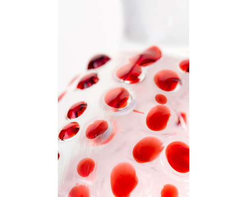 Загнутый фаллос с выпуклыми точками - 17,5 см.