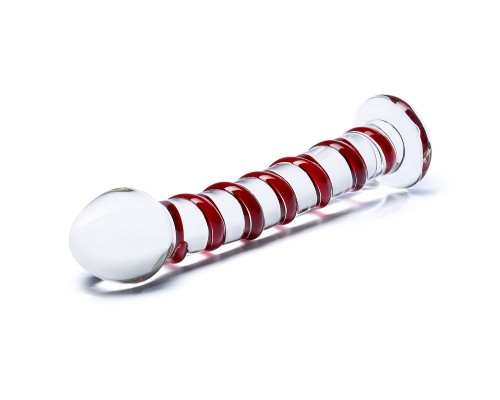 Фаллоимитатор из стекла ручной работы Mr. Swirly, 20 см